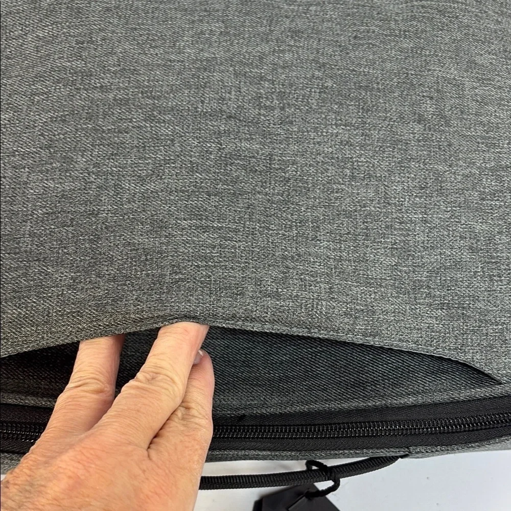 NWT Gray Laptop convertible Bag with Modern Design and Reflective Detail